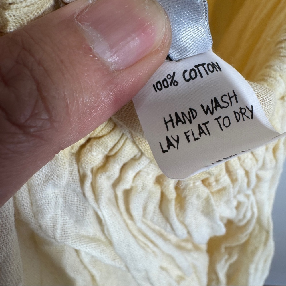 Jen’s Pirate Booty Yellow Tie Dye Cotton Waimea Boho Maxi Dress Size S - Picture 7 of 13